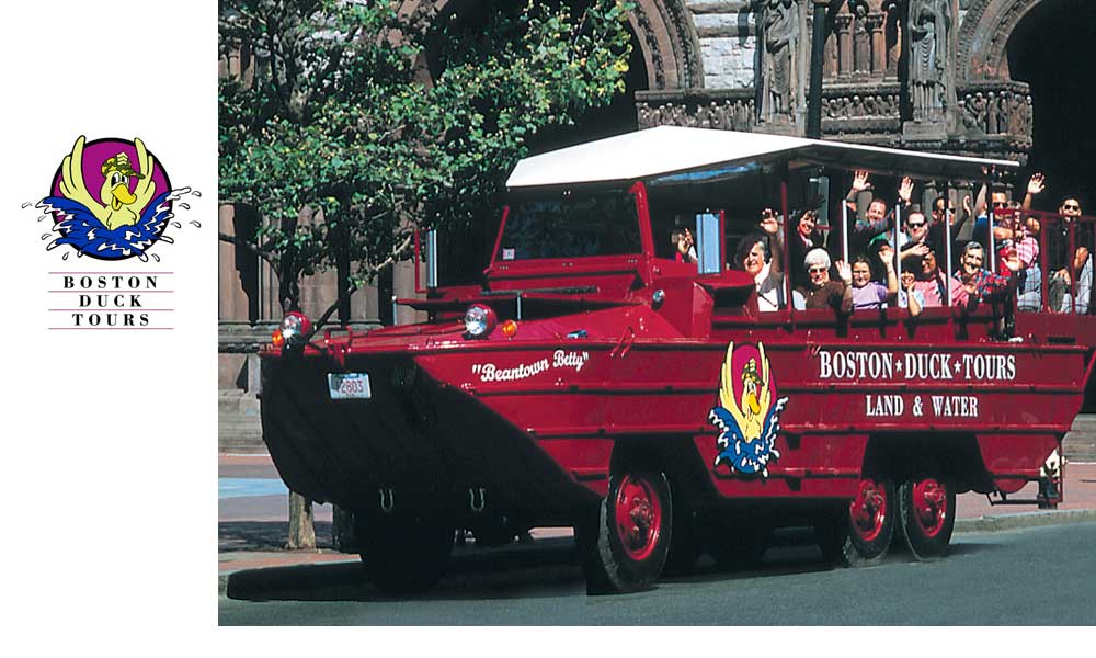 Sales Display and Signage Design Services for Boston Duck Tours