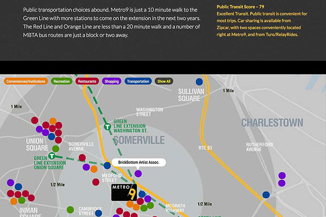 Full Service Website Design - Metro 9 Map