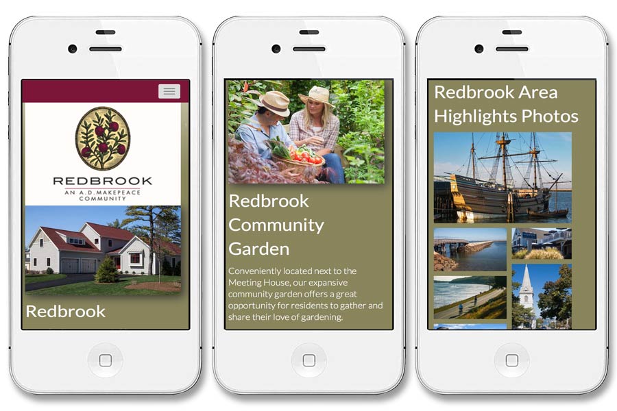 Full Service Website Design - Redbrook Mobile View