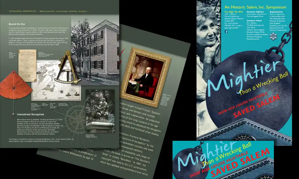 display panels and poster for Historic Salem Inc